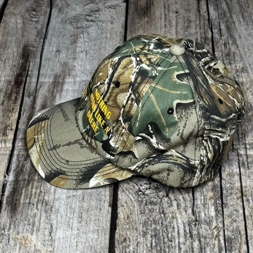 John Deere Youth Boys Camo Snapback Nothing Runs Like A Deere